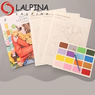 LALPINA Watercolor Painting Book, Specialty Paper With Pigment Gouache Graffiti Book, Interesting Wi