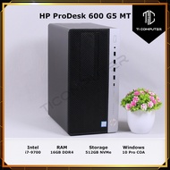 ✦HP ProDesk 600 G5 MT Intel Core i7-9700 16GB DDR4 RAM 512GB NVMe SSD Refurbished Desktop PC✷