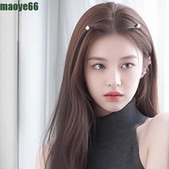 MAOYE 2/4/6pcs/set Silver Round Hairclasp, Metal Clips Y2K Hair Braid Tubes, Hair Accessories Shiny 