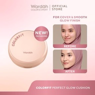 WARDAH Colorfit Perfect Glow Cushion shade 21W LINEN - SPF 40 PA - Makeup - Long-Lasting Powder [GRA