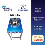 Sawana Commercial High Pressure Shelf Gas Stove SW-13A / Butterfly High Pressure Gas Stove With Hawk