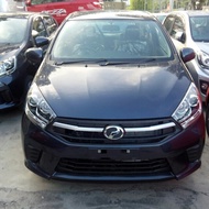 perodua axia 2017 bumper depan material pp ori harga siap cat betong bodykit