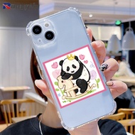 Cute Fubao Phone Case For Samsung Galaxy J8 J7 J5 Prime J7 Pro 2017 J7 J6 2018 J7 J5 2015 J6+ J4+ J4 2018 Casing Cartoon Panda Anti-fall Transparent Soft TPU Cases Covers