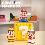 Super Mario Series Question Mark Bricks Children Boys and Girls Assembly Toys Building Blocks Compat