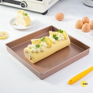 H&X 11in square non stick baking tray thick carbon steel cake biscuit pizza bread cake mold baking t