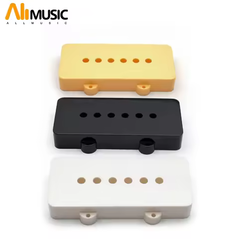 10Pcs Guitar Pickup Cover for JM Pickup Jazz Master Pickup Pole Spacing 10.23mm Plastic Cover Black/