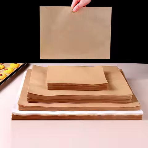 50/100Pcs Parchment Paper Baking Sheets, Non-Stick Precut Baking Parchment, for Baking Grilling Air 