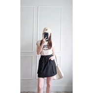 [1588] 820 Korean Version Elastic Waist Overalls Skirt c96