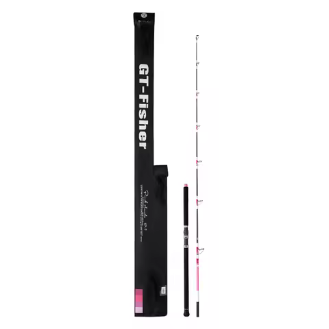 Ecooda GT-Fisher PPR pink clouds series popping rod aimed tuna GT and other top water fishes