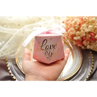 ❣️READY STOCK❣️ Pink 🩷 Wedding Door Gift, Birthday Door Gift, Kotak Gula, Party Gift Candy Box