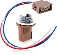 AUTOKAY 2U5Z-13411-SA Headlamp Light Socket & Pigtail Fits for Ford F-250 350 Super Duty