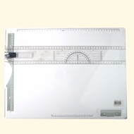A3 Drawing Whiteboard Drafting Board with Scale Ruler Compass Erasable Drawing Board