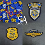 Embroidered Bet Dishub Pdl/ Class Sma, D3, S1, 2a, 2b, 2c, 2d, 3a, 3b, 3c, 3d, 4A, 4b, Dishub Badge,