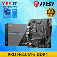 MSI PRO H610M-E DDR4 LGA1700 M-ATX MOTHERBOARD + 12th INTEL PROCESSOR