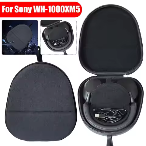 Hard EVA Carrying Case for Sony WH-1000XM5 Headphones Protective Case Travel Storage Bag Headset Sto