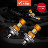 4COB LED Motorcycle Headlight Bulb H4/P15D/BA20D - 1400LM 6000K Dual Beam, High/Low