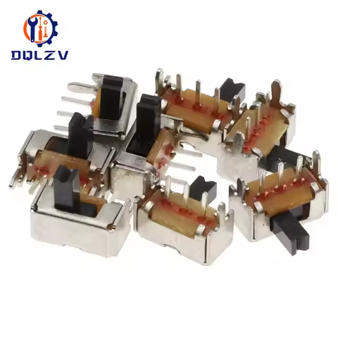 SK12D07 Toggle switch 3Pin PCB 2 Position 1P2T SPDT SK12D07VG4 Handle height 4mm Miniature Slide Swi