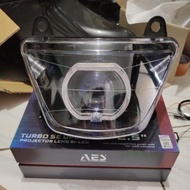 NEW REFLEKTOR LAMPU BILED NINJA RR OLD BILED AES TURBO DAN UX 1 3IN SUPER TERANG 60WAT 70WAT LET"S O