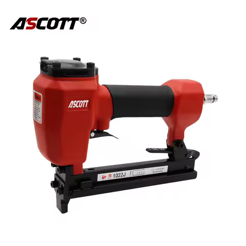 ASCOTT 20Ga 1022J Air Upholstery Stapler 11.2mm Crown Framing Nail Gun for Cork Furniture Sofa Woodw