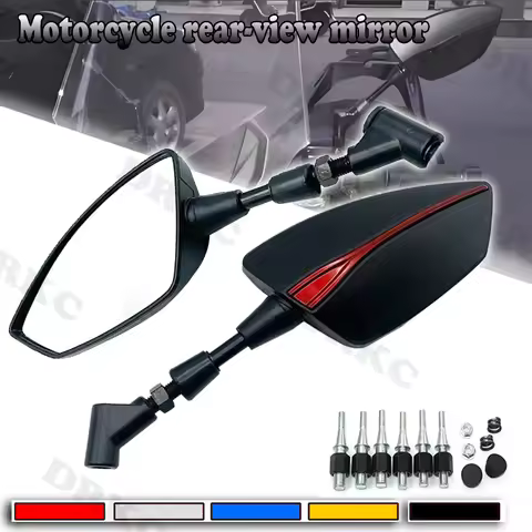 Adjustable Side Rearview Mirrors for SUZUKI BURGMAN Motorcycle - AN125/AN200/AN250/AN400/AN650 (Burg