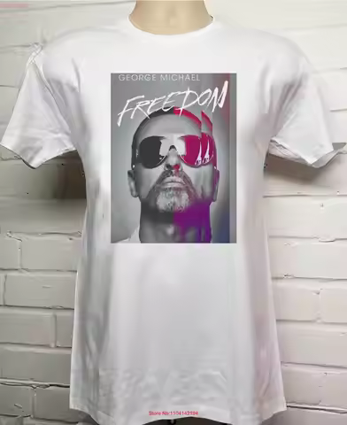 George Michael Freedom Premium Organic T shirt long or short sleeves