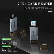 2-In-1 USB C & USB 3.0 SD/TF Card Reader, UHS-I High Speed Memory Card Adapter With Dual Slot For SD