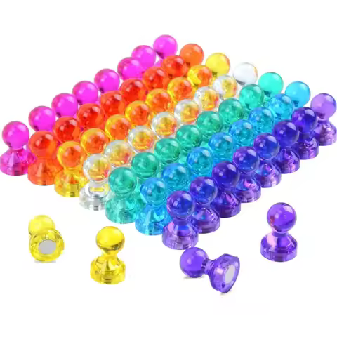 Neodymium Magnet for Fridge, Magnetic Push Pin, Perfect Magnet for Refrigerators, calendar and Maps,