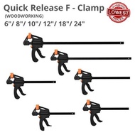 6" (150mm) - 24" (600mm) Quick Release F-Clamp