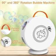 Automatic Bubble Machine Outdoor 360°Rotating Bubble Machine Children's Donut Bubble Machine Electri