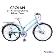 CROLAN Commuter City Bike 26” Low Frame Bicycle