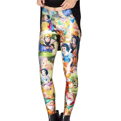 New Princess Cartoon Adult Woman Women Legging Womens Leggings Jeggings Legging Pants 3d Digital Pri