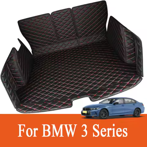 Leather Car Trunk Mat Carpet For BMW 320i 330i Cargo Liner For BMW 3 Series 2013-2017 Trunk Boot Mat