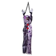 Halloween Animatronics Decoration Hanging Clown Nurse Voice Control Electric Outdoor Scary Clearance
