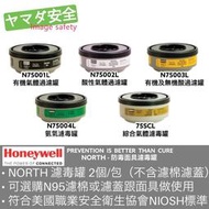 Honeywell NORTH 濾毒罐 山田安全防護 有機氣體 酸性氣體 綜合氣體濾毒罐 防毒面具用
