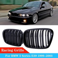 For BMW E39 5 Series 525 528 Gloss Black Grille Car Front Hood Grill Kidney Grilles Racing Grill 99-
