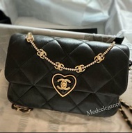 Chanel heart bag 黑色心扣 &amp;chocker（mini22 19 CF 23s 23p)