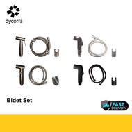 Dycorra Bidet Set Spray Gun Head Hose Holder Bathroom Toilet Cleaning Stainless Steel ABS PVC