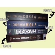Preloved Novel❤ |CODE NAME COBRA| CODE NAME WOLF| INAYAH| DENDAM BERSULAM CINTA