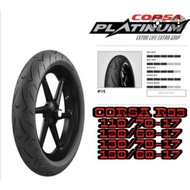 100% original CORSA PLATINUM R93 TUBELESS
