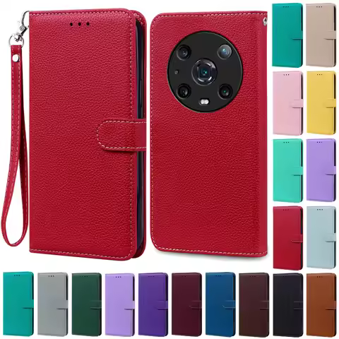 Magic 4Pro 4Lite Magic4 Case For Honor Magic 4 Pro Case Leather Flip Cover For Honor Magic 4 Lite 5G