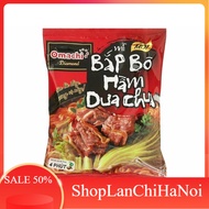 (Combo of 10 packs) Omachi noodles with beef shank stewed with Diamond pickles