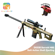 Barrett M82 nerf sniper toy for boys, full size 120cm, manual bolt action and shell ejection