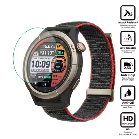 Hard Glass Smartwatch HD Clear Protective Film For Amazfit Cheetah / Cheetah Pro Smart Watch Screen 