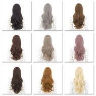 sale Wig Asli Wanita Rambut Manusia, Wig Rambut Panjang Keriting