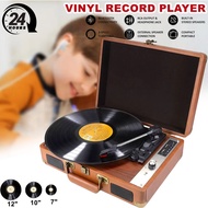 Portable Turntable Vinyl Record Player Bluetooth Music Player Vinyl Turntable Record Player Speakers