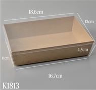 25 Hộp Giấy Chữ Nhật Nắp Trong Hộp Giấy Kraft Chữ Nhật Nắp Trong Hộp Giấy Hình Vuông Nắp Trong Suốt