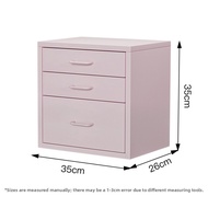 Dopamine Metal Cabinet Student Desk Drawer Style Storage Cabinet with Password Lock Desktop Organize