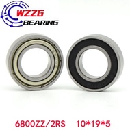 Eixo WZZG Radial 10PCS 6800 2rs 5 10x19 X 5mm 6800z Deep Groove Ball Bearing pxa2