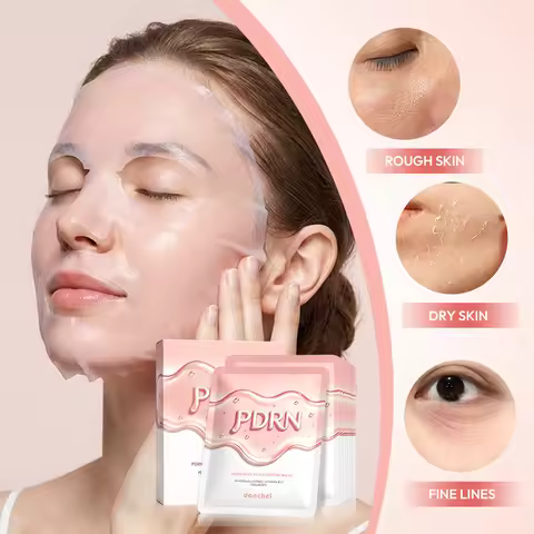 Korean Salmon DNA PDRN Mask Pink Vita Coating Sheet Mask Hydrate Firm Balance Glass Skin Facial Care