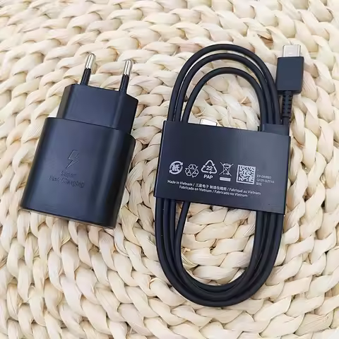 Samsung 25w Charger Type C Super Fast Charge Adapter For Galaxy A12 A13 A14 A15 A16 A24 F12 F14 S10 